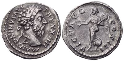 Marcus Aurelius (161-180), Denarius, Rome, 169-170; Ar (3,44 G; 19 MM; 1 H)
