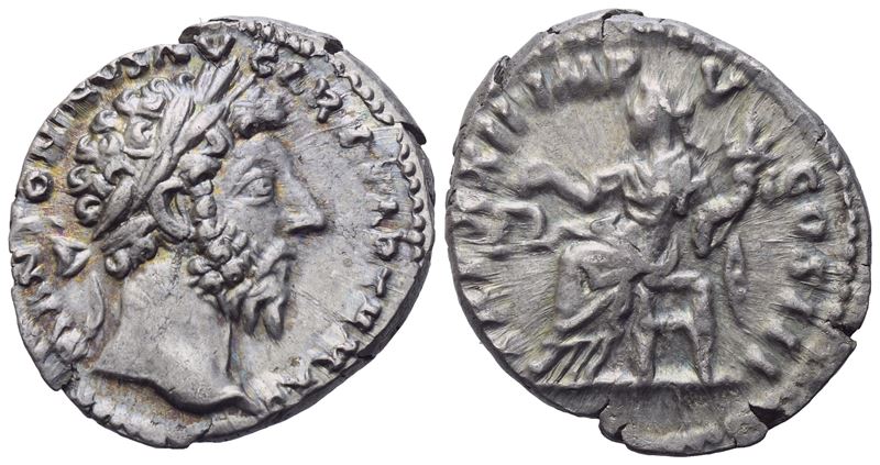 Marcus Aurelius (161-180), Denarius, Rome, 168-169; Ar (3,32 G; 18 MM; 6 H)