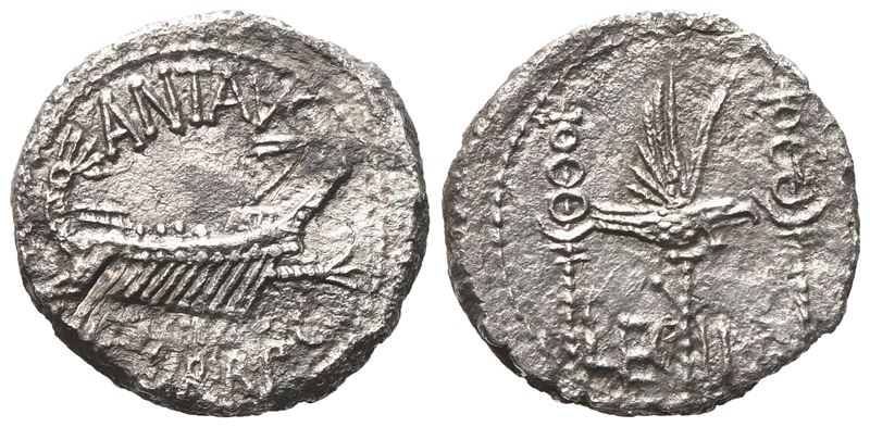 Mark Antony, Denarius, 32-31 Bc; Ar (3,16 G; 16,6 MM; 6 H)