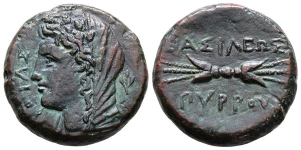 Sicily, Syracuse. Pyrrhos (278-276 BC). Æ (25 mm, 12.11 g).