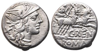 C. Renius, Denarius, Rome, 138 Bc; Ar (3,71 G; 16,5 MM; 1 H)