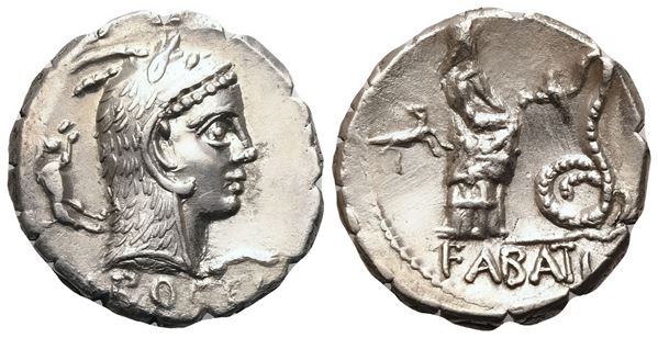 L. Roscius Fabatus, Denarius, Rome, 59 BC; AR (3,78 g;16,8 mm; 6 h)