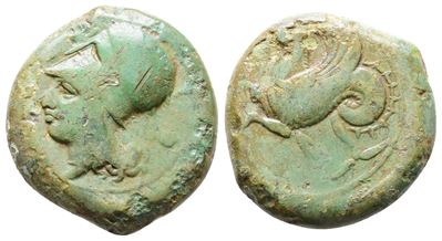 Sicily, Syracuse, 400-390 Bc. Æ Litra (20 MM, 7.32 G).