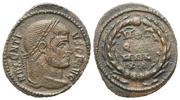 Maxentius (306-312), Quarter Follis, Rome, c. 310; Æ (2,01 g; 17,6 mm; 5 h)