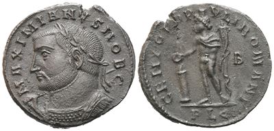 Galerius As Caesar (293-305), Follis, Lugdunum, C. 301-303; Æ (9,16 G; 27,2 MM; 12 H)