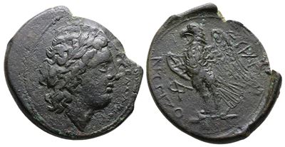 Sicily, Syracuse. Hiketas II (287-278 Bc). Æ (25 MM, 8.57 G).