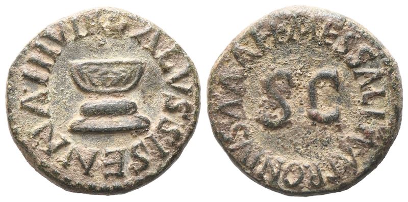 Augustus (27 Bc-14 Ad), Quadrans, Rome, 5 Bc; Æ (3,37 G; 16,6 MM; 12 H)
