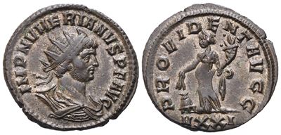 Numerian (283-284), Antoninianus, Ticinum, 283; Silvered Æ (3,76 G; 22,4 MM; 5 H)