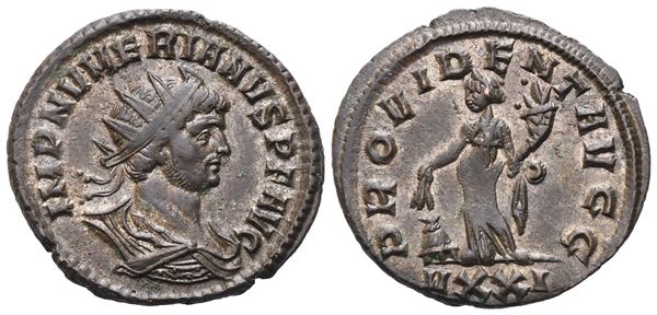 Numerian (283-284), Antoninianus, Ticinum, 283; Silvered Æ (3,76 g; 22,4 mm; 5 h)