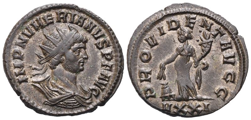 Numerian (283-284), Antoninianus, Ticinum, 283; Silvered Æ (3,76 G; 22,4 MM; 5 H)
