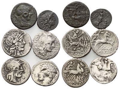 Lot Of 6 Ar Coins To Be Catalogued. Lot Sold As Is, No Returns.