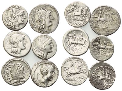 Lot Of 6 Ar Coins To Be Catalogued. Lot Sold As Is, No Returns.