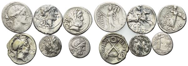 Lot of 6 AR coins to be catalogued. Lot sold as is, no returns.