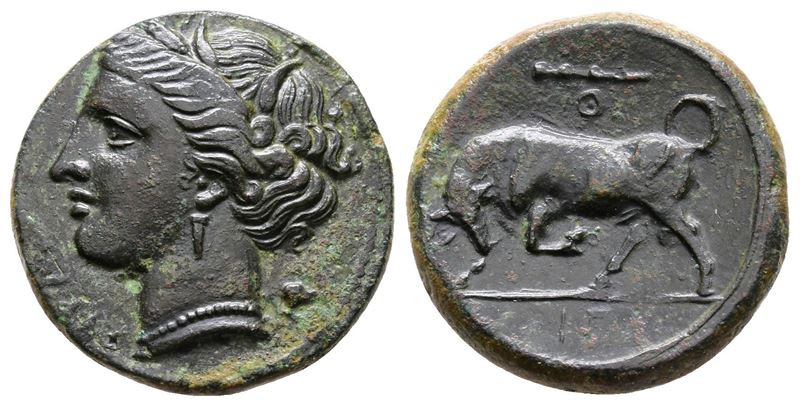 Sicily, Syracuse. Hieron II (275-215 Bc). Æ (20 MM, 5.41 G).