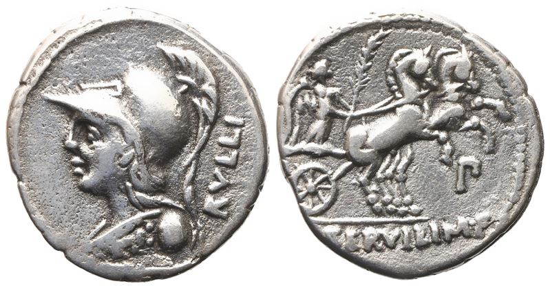 P. Servilius Rullus, Denarius, 100 Bc; Ar (2,14 G; 19,2 MM; 3 H)