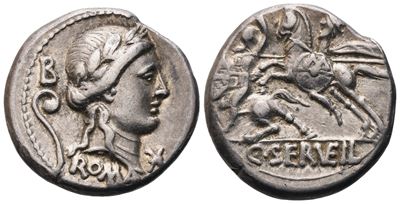 C. Servilius Vatia, Denarius, Rome, 82-80 Bc; Ar (3,94 G; 17,5 MM; 9 H)
