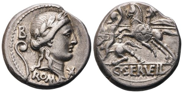 C. Servilius Vatia, Denarius, Rome, 82-80 BC; AR (3,94 g; 17,5 mm; 9 h)
