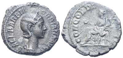 Orbiana Augusta (225-227), Denarius, Rome, 225; Ar (2,86 G; 17,8 MM; 5 H)