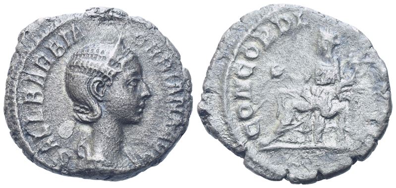 Orbiana Augusta (225-227), Denarius, Rome, 225; Ar (2,86 G; 17,8 MM; 5 H)