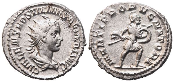 Hostilian as Caesar (250-251) Antoninianus, Rome, 251; AR (4,43 g; 22,2 mm; 12 h)