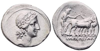Octavian (32-27), Denarius, Brundisium Or Rome, 29-27; Ar (3,61 G; 19,4 MM; 3 H)