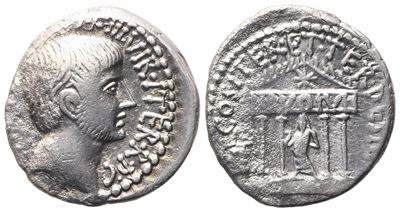 Octavian, Denarius, 36 Bc; Ar (3,57 G; 17,5 MM; 5 H)