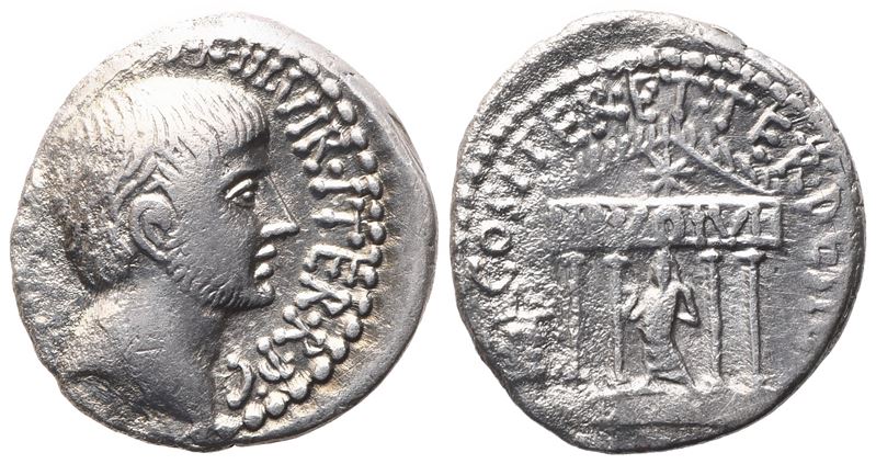 Octavian, Denarius, 36 Bc; Ar (3,57 G; 17,5 MM; 5 H)