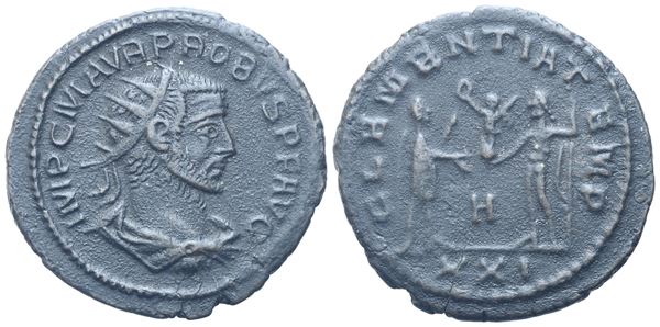 Probus (276-282), Antoninianus, Antiochia, 280; Silvered Æ (3,54 g; 21,3 mm; 11 h)