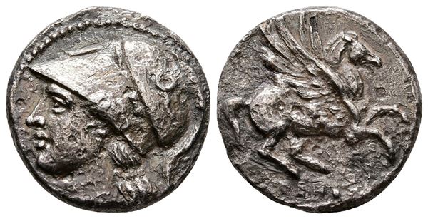 Sicily, Syracuse. Hieron II (275-215 BC). AR Stater or Tridrachm (19 mm, 4.40 g).