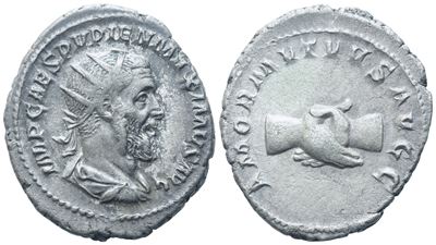 Pupienus (238), Antoninianus, Rome, C. April-june 238; Ar (4,51 G; 22,5 MM; 6 H)