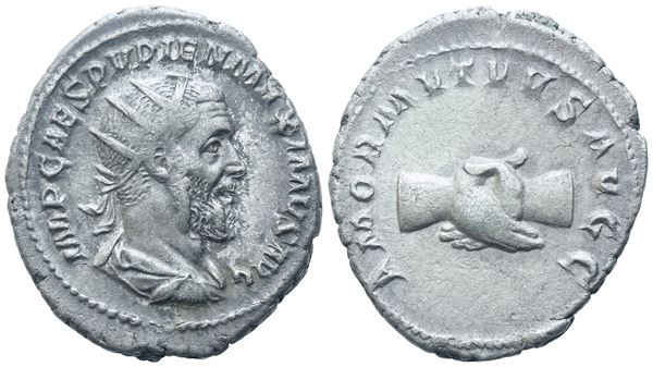 Pupienus (238), Antoninianus, Rome, c. April-June 238; AR (4,51 g; 22,5 mm; 6 h)