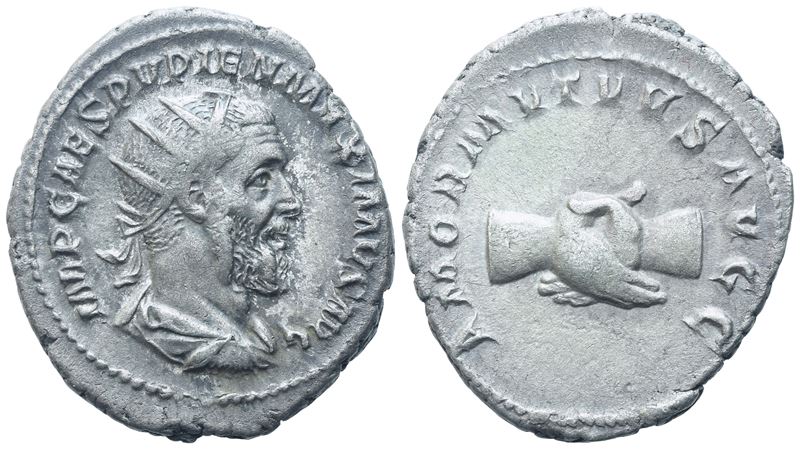 Pupienus (238), Antoninianus, Rome, C. April-june 238; Ar (4,51 G; 22,5 MM; 6 H)