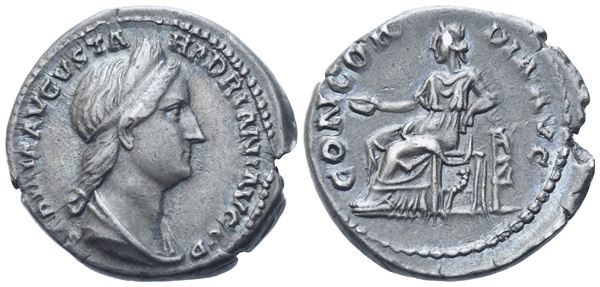 Sabina (128-136/7), Denarius, Rome, 130-133; AR (3,30 g; 17,6 mm; 6 h)