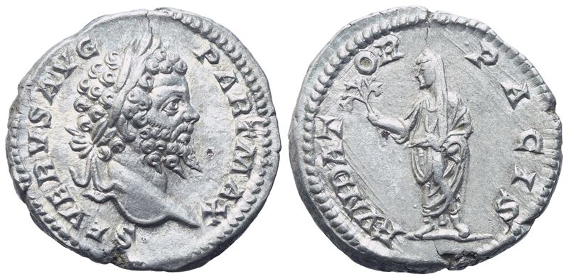 Septimius Severus (193- 211), Denarius, Rome, 200-201; Ar (3,30 G; 17,8 MM; 12 H)