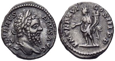 Septimius Severus (193-211), Denarius, Rome, 208; Ar (3,25 G; 18 MM; 6 H)