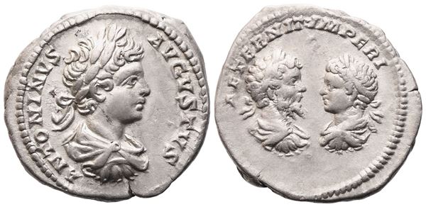Caracalla (198-217), Denarius, Rome, 199-200; AR (3,48 g; 19,6 mm; 12 h) 