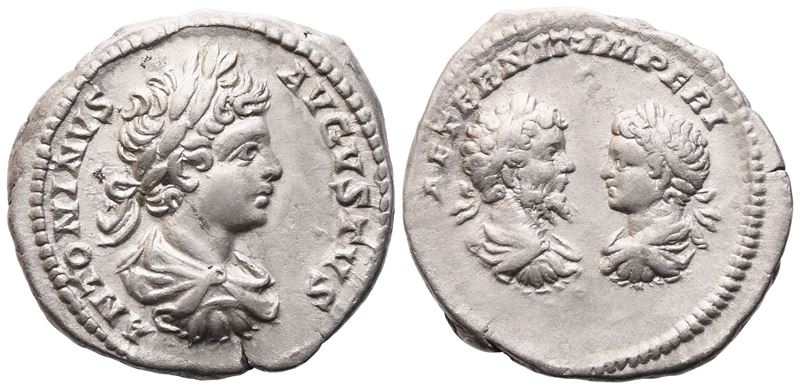 Caracalla (198-217), Denario, Roma, 199-200