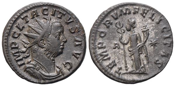Tacitus (AD 275–276). Antoninianus, Lugdunum, 276; Silvered Æ (4,04 g; 21,3 mm; 6 h)