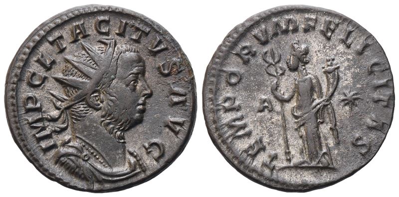 Tacitus (AD 275–276), Antoninianus di Lugdunum (276), Æ argentato