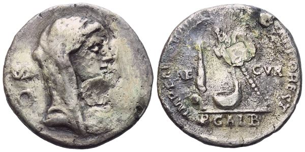 P. Sulpicius Galba, Denarius, Rome, 69 BC; AR (2,86 g; 18,5 mm; 7 h)