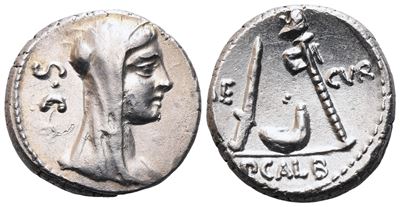 P. Sulpicius Galba, Denario romano (69 a.C.), AR
