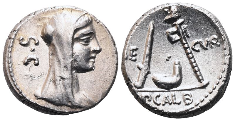 P. Sulpicius Galba, Denario romano (69 a.C.), AR