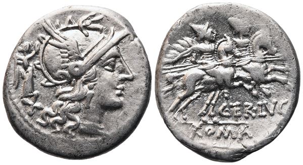 C. Terentius Lucanus, Denarius, Rome, 147 BC; AR (3,80 g; 19,6 mm; 6 h)