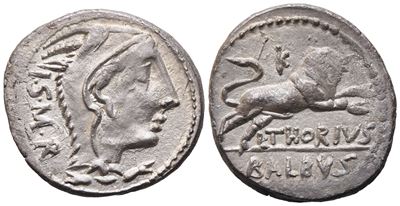 L. Thorius Balbus, Denarius, Rome, 105 Bc; Ar (3,96 G; 19,5 MM; 9 H)
