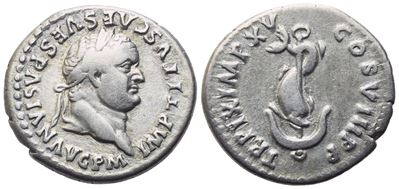 Titus (79-81), Denarius, Rome, 80; Ar (3,41 G; 18,2 MM; 6 H)