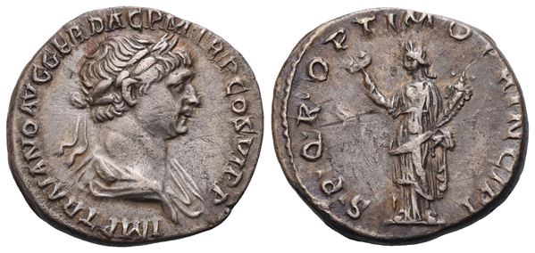 Trajan (98-117), Denarius, Rome, 113-114; AR (3,26 g; 18,4 mm; 6 h)