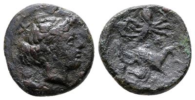 Sicily, Syracuse, C. 415-405 Bc. Æ Trias (14 MM, 1.91 G).