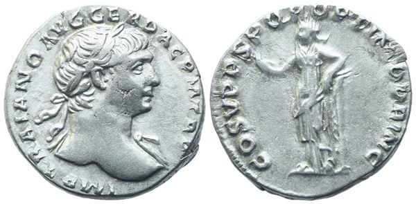 Trajan (98-117), Denarius, Rome, c. 110; AR (3,36 g; 17,8 mm; 6 h)