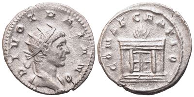 Divus Trajan (died 117), Antoninianus Struck Under Trajan Decius, Rome, 251; Ar (3,39 G; 21,8 MM;...