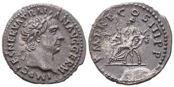 Trajan (98-117), Denarius, Rome, 100; AR (3,26 g; 18,6 mm; 6 h)